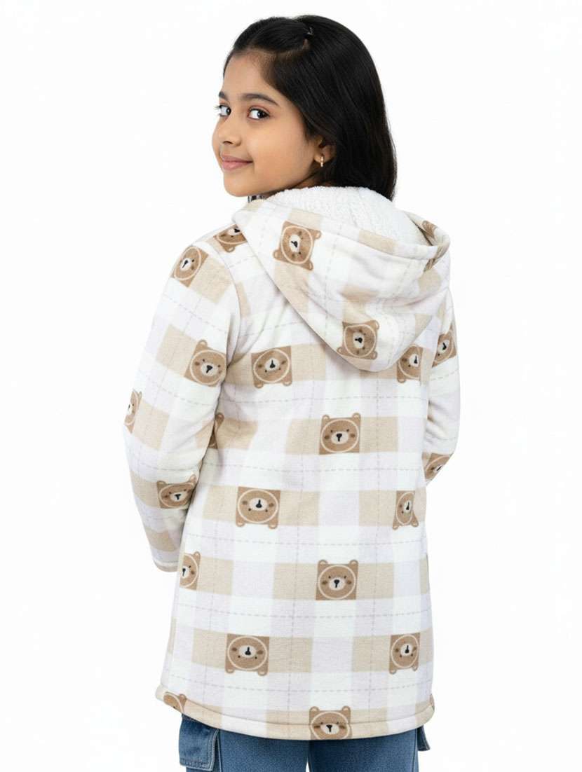 girls printed long sleeve hooded sweatshirt - 22307546 -  Standard Image - 2