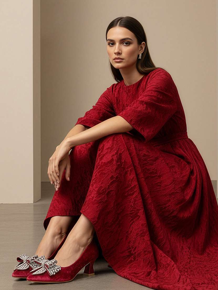 women embellished slip on pump - 22307581 -  Standard Image - 2