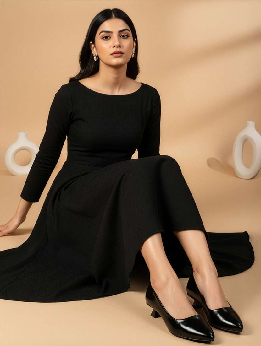 women black solid slip on pump - 22307584 -  Standard Image - 2