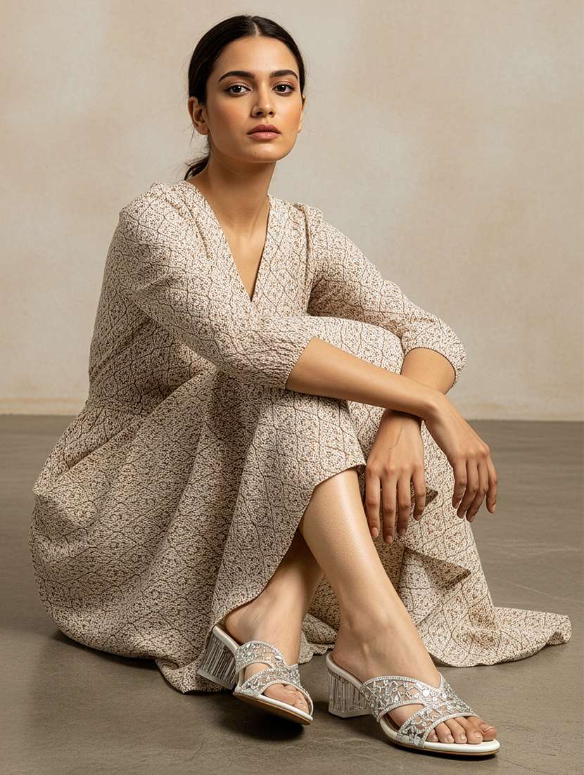 women embellished slip on sandal - 22307586 -  Standard Image - 2