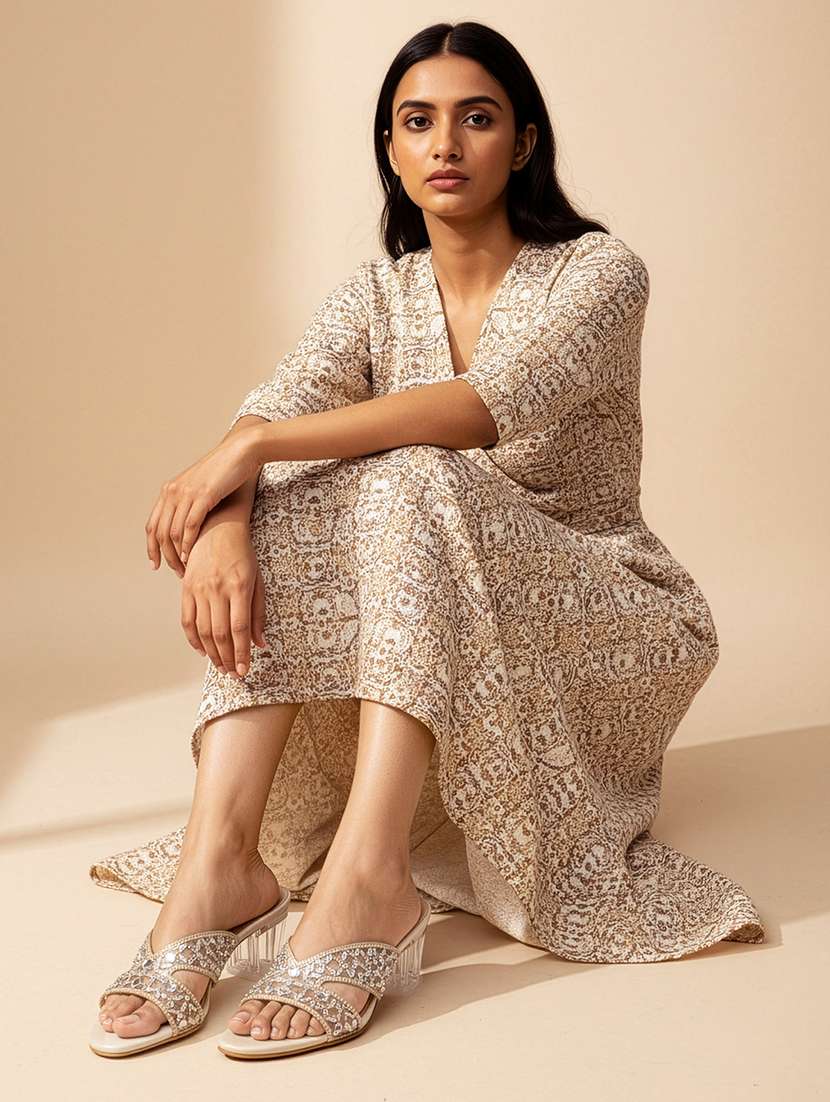 women embellished slip on sandal - 22307587 -  Standard Image - 2