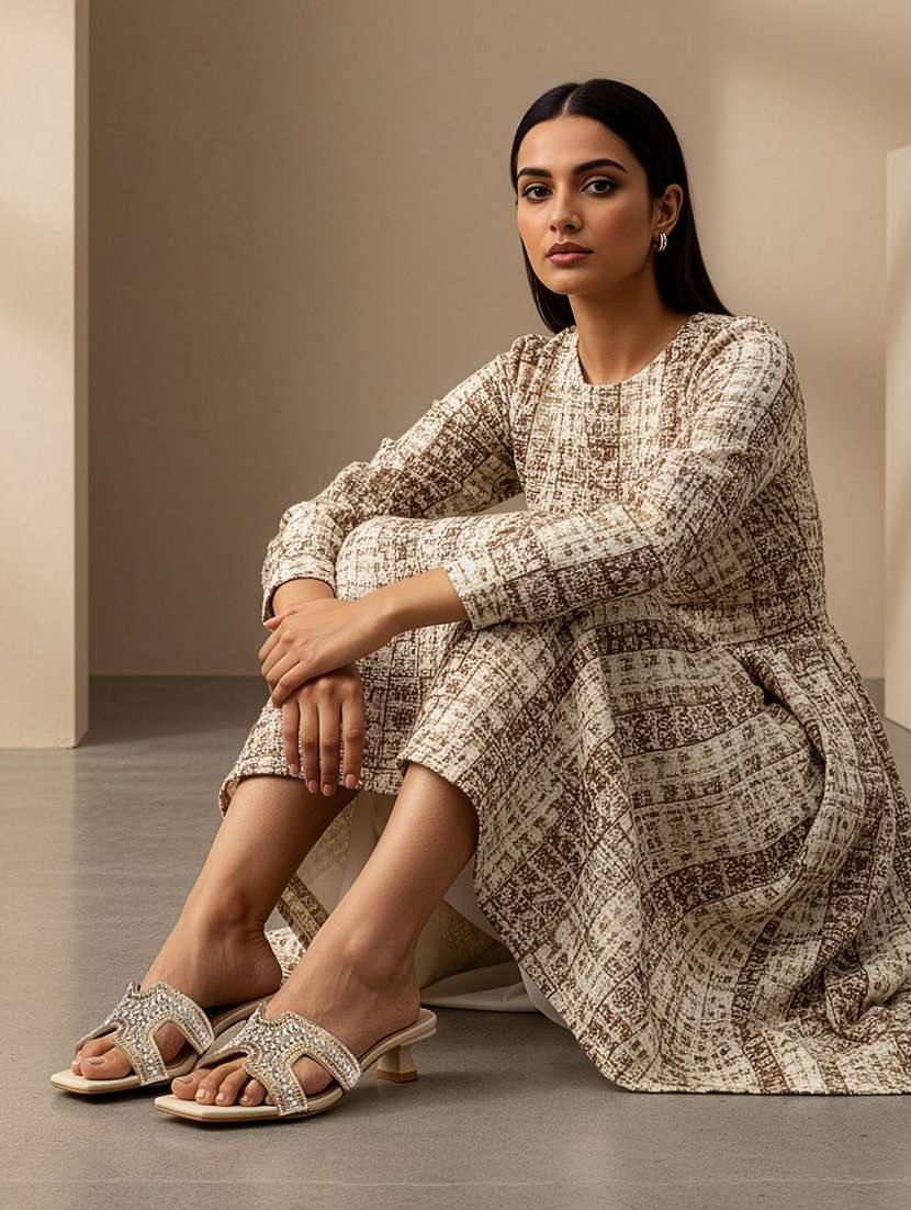 women embellished slip on sandal - 22307590 -  Standard Image - 2