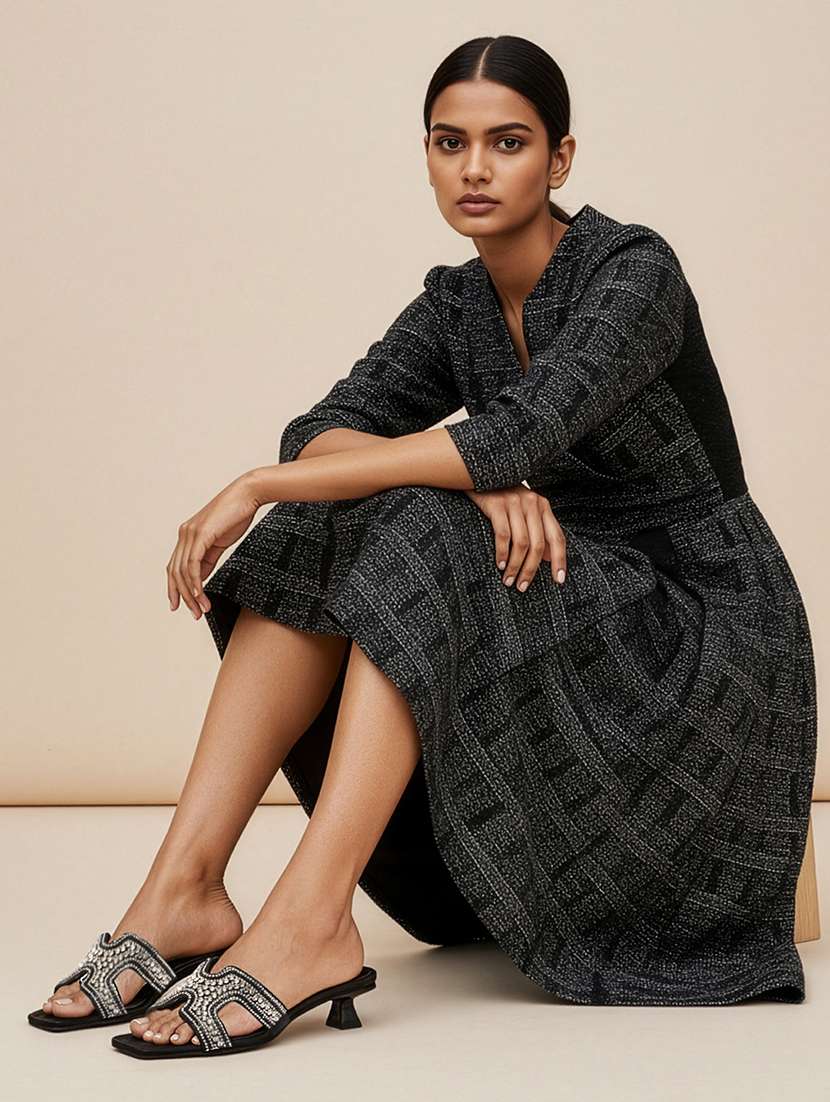 women embellished slip on sandal - 22307591 -  Standard Image - 2