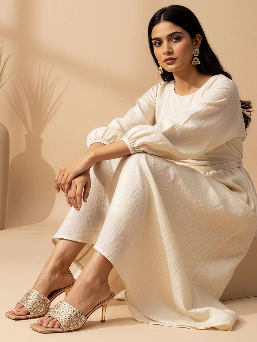 women embellished slip on sandal - 22307593 -  Standard Image - 2