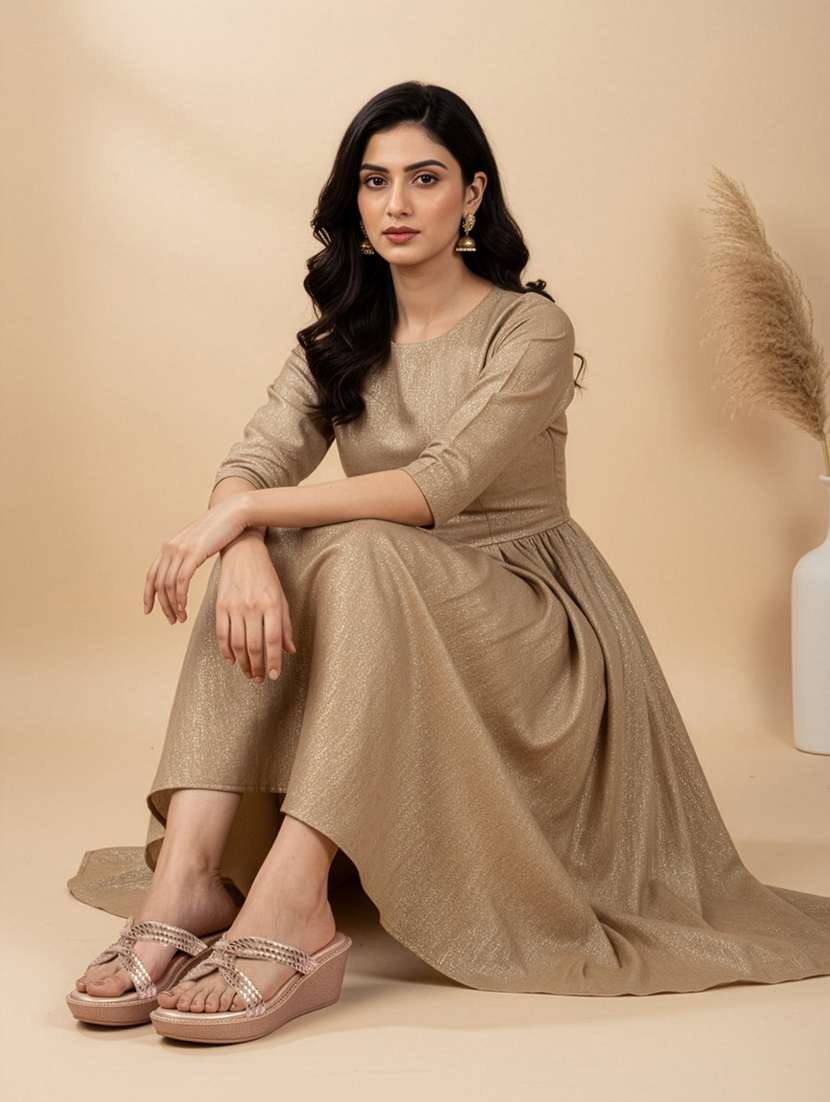 women embellished slip on platform wedge - 22307605 -  Standard Image - 2