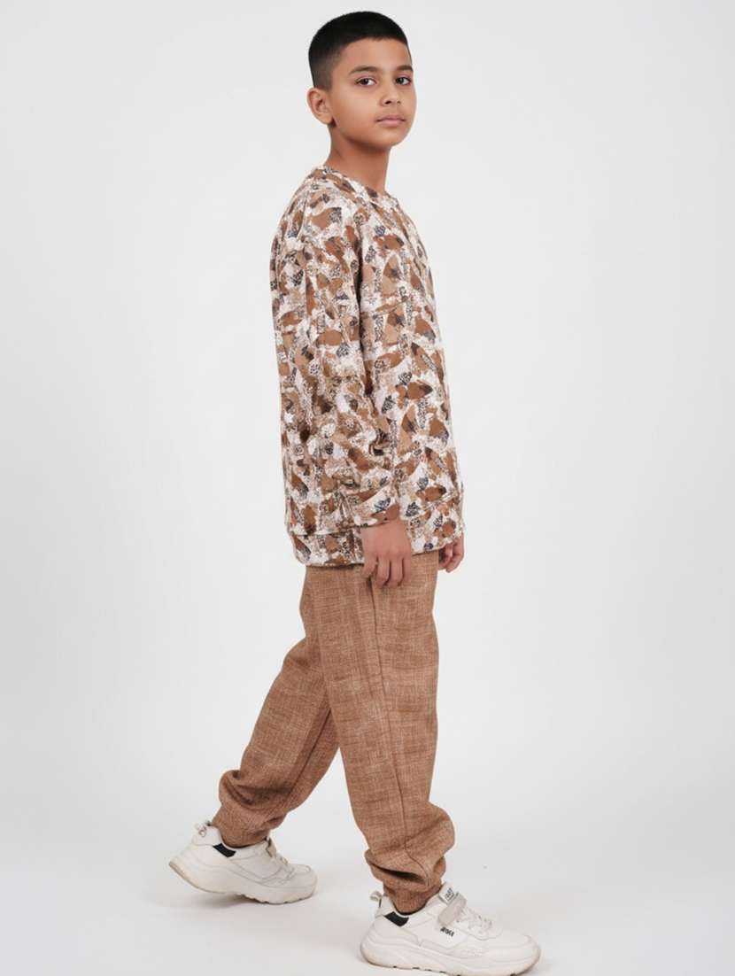 boys printed shirt and jogger co-ord set - 22307640 -  Standard Image - 2