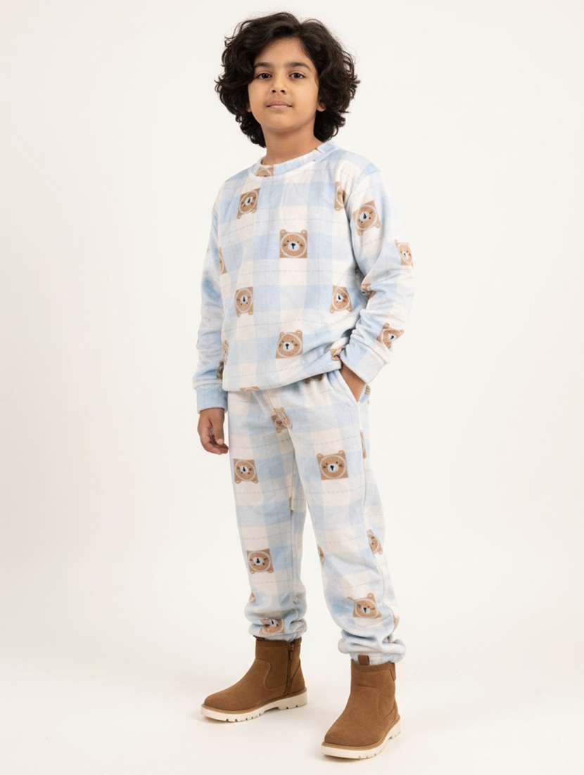 boys printed nightwear pyjama set - 22307643 -  Standard Image - 2