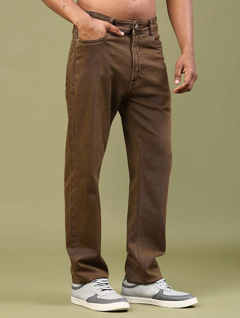 men plain mid rise full length jeans - 22309944 -  Standard Image - 2