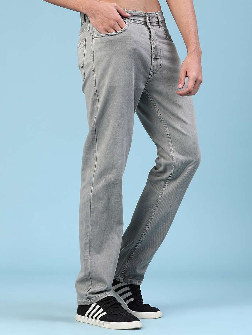 Grey Cotton Jeans - 22309945 -  Standard Image - 2