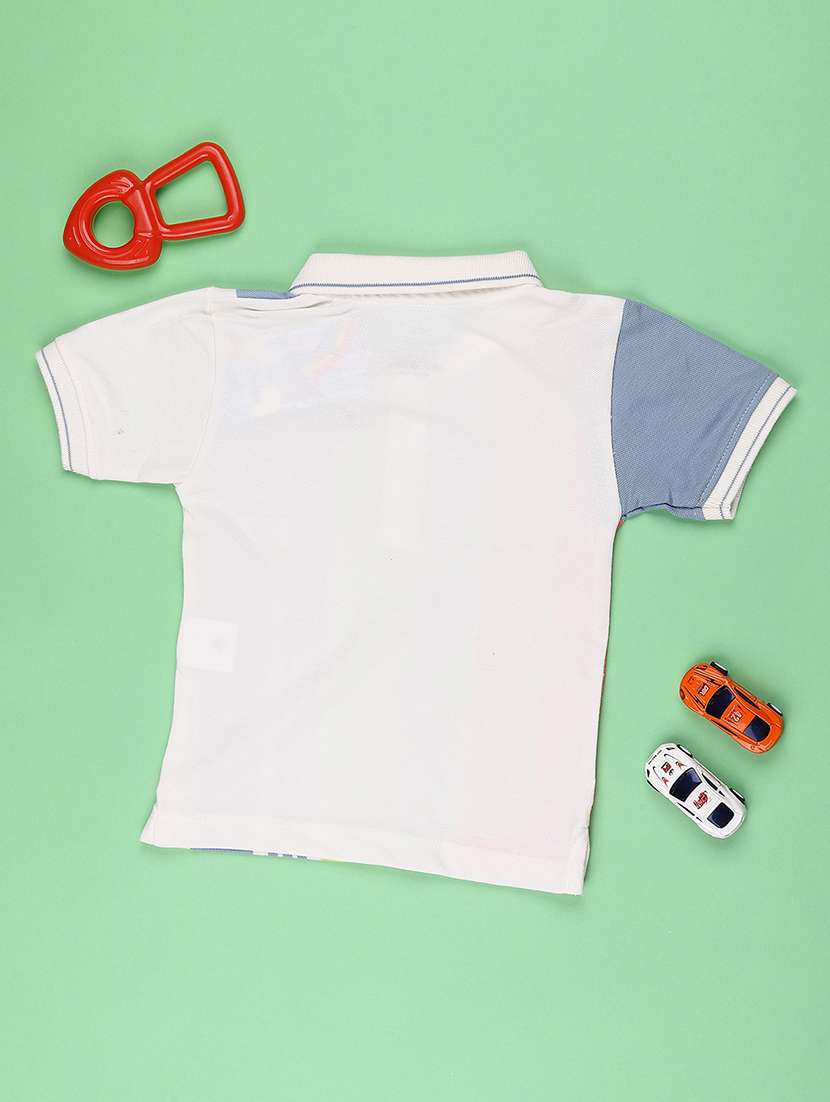 multi colored cotton placement print tee - 22310365 -  Standard Image - 2
