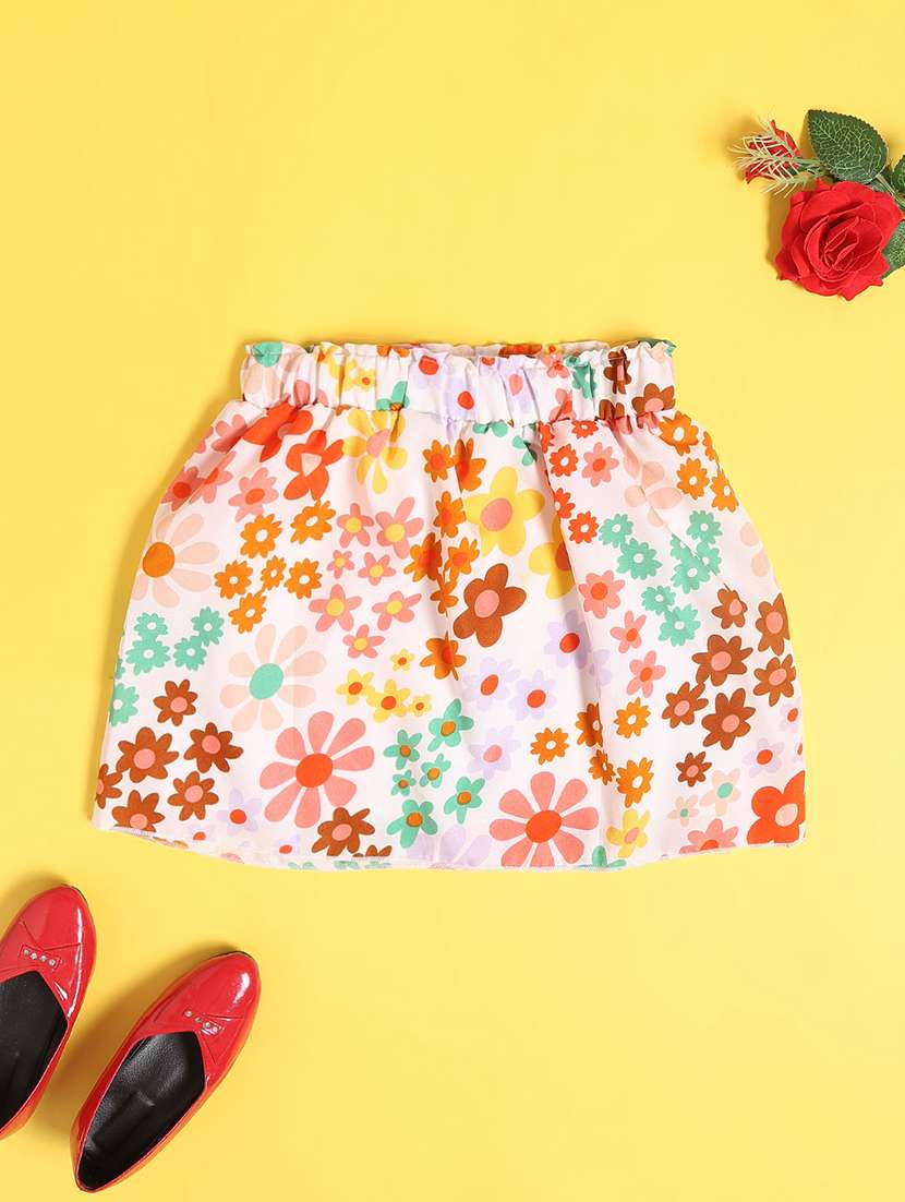 multi colored polyester flared skirt - 22310378 -  Standard Image - 2