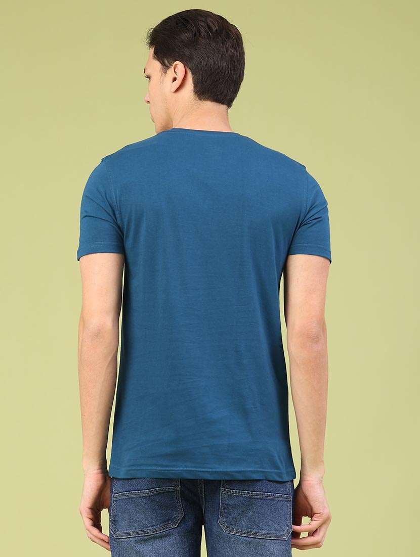 men printed short sleeve slim fit t-shirt - 22310408 -  Standard Image - 2