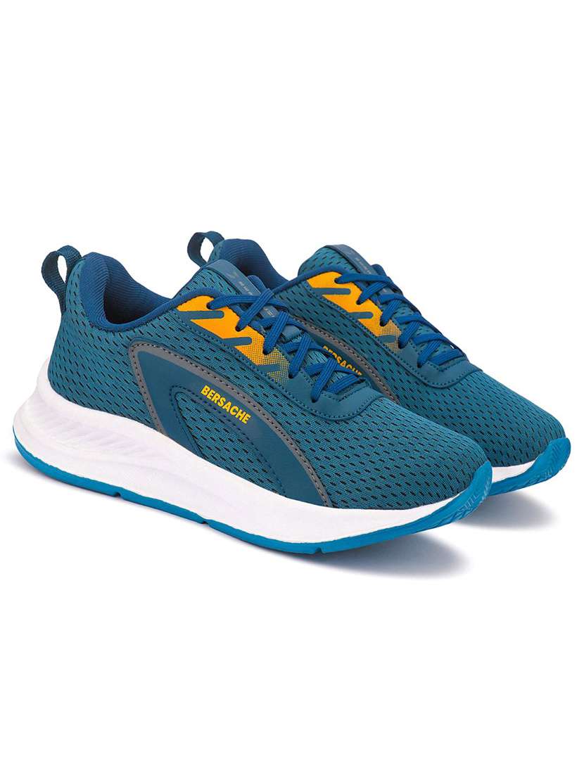 men turquoise lace up sport shoe - 22310475 -  Standard Image - 2