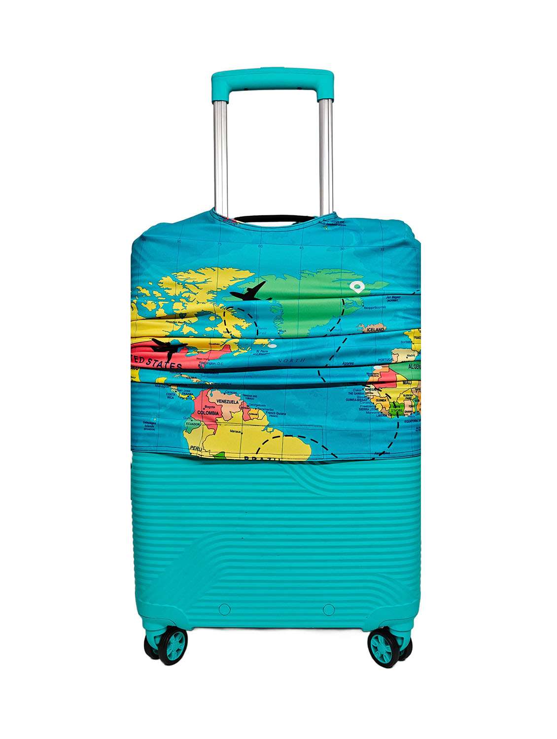 map print suitcase luggage cover - 22310532 -  Standard Image - 2