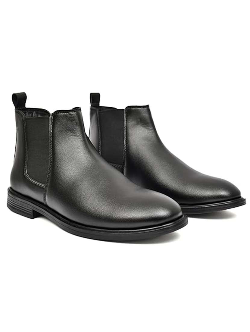 men black slip on boot - 22310544 -  Standard Image - 2