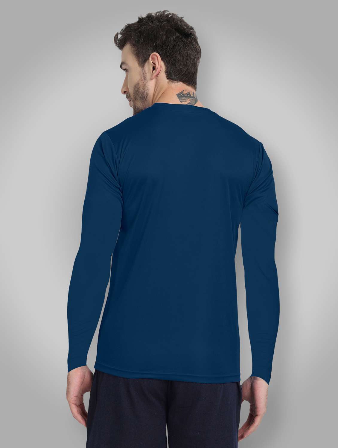 men solid long sleeve dry fit t-shirt - 22310705 -  Standard Image - 2