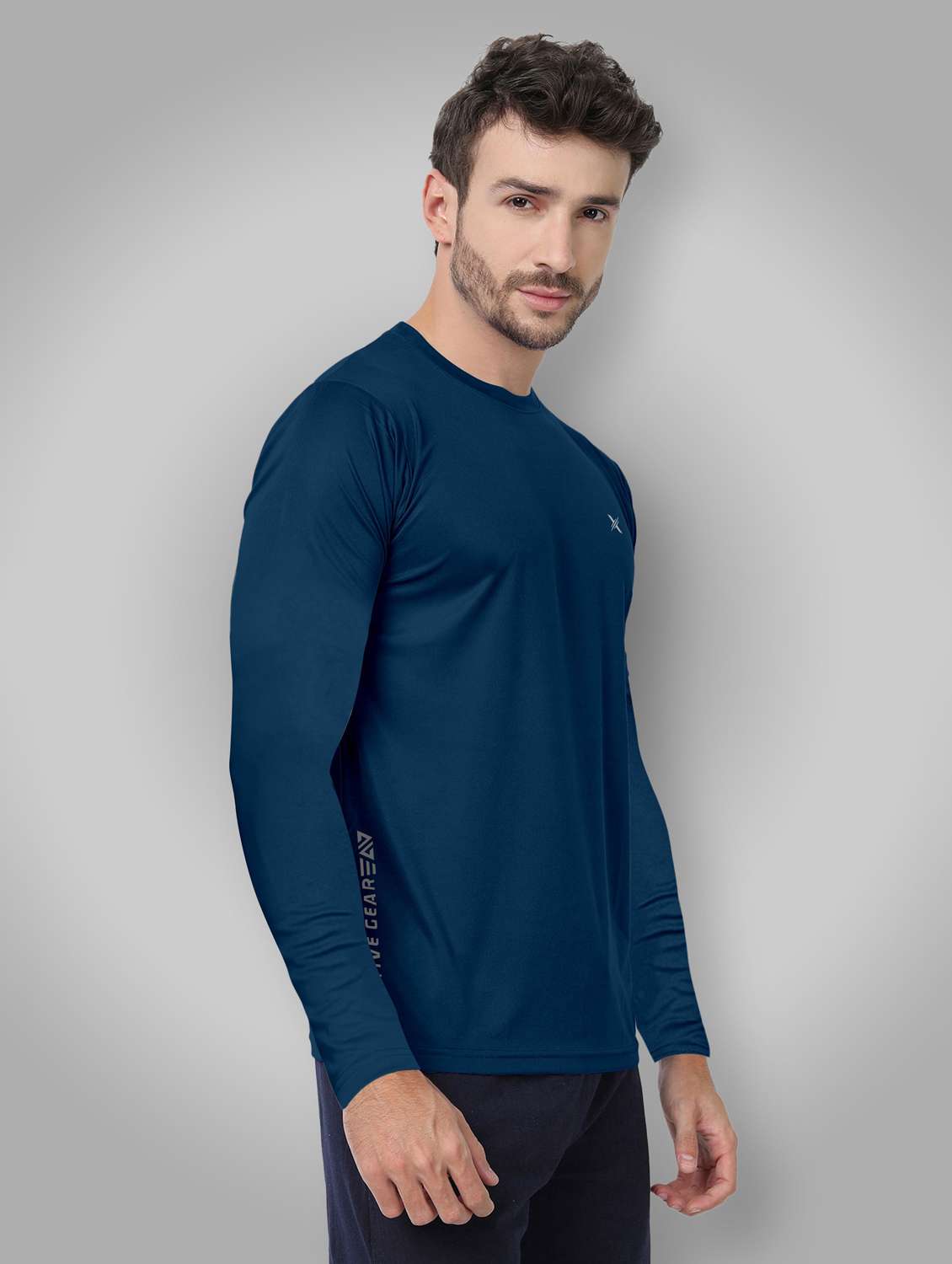 men pack of 4 solid long sleeve t-shirt - 22310708 -  Standard Image - 2
