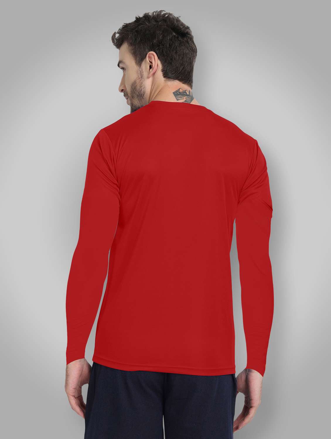 men solid long sleeve dry fit t-shirt - 22310715 -  Standard Image - 2