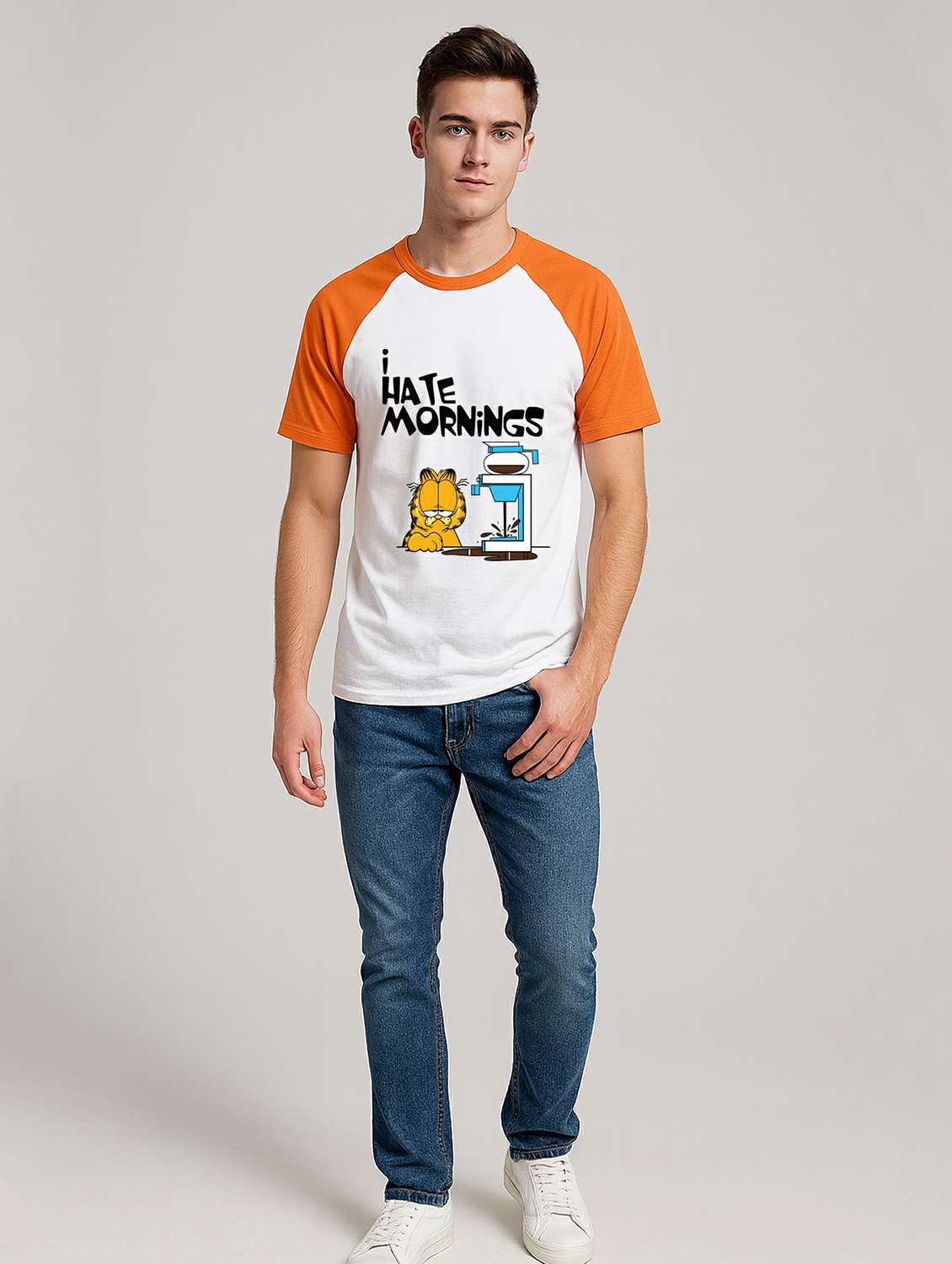 men color block raglan sleeve regular fit t-shirt - 22310956 -  Standard Image - 2