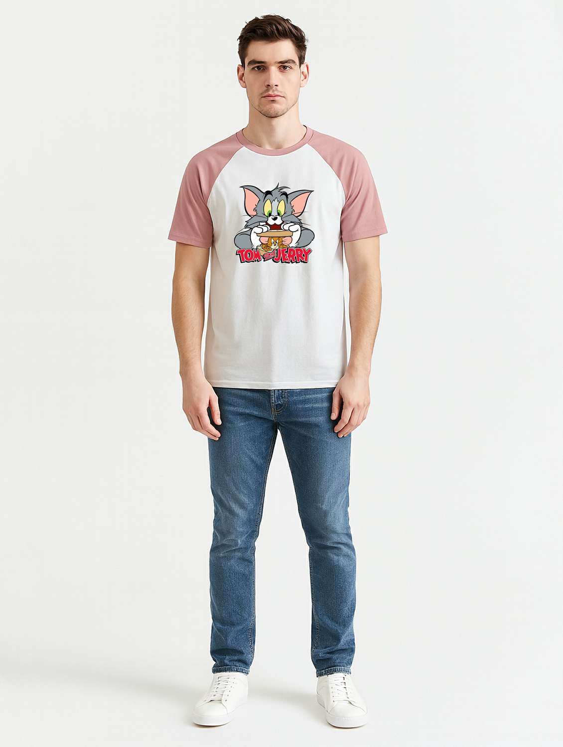 men color block raglan sleeve regular fit t-shirt - 22310959 -  Standard Image - 2