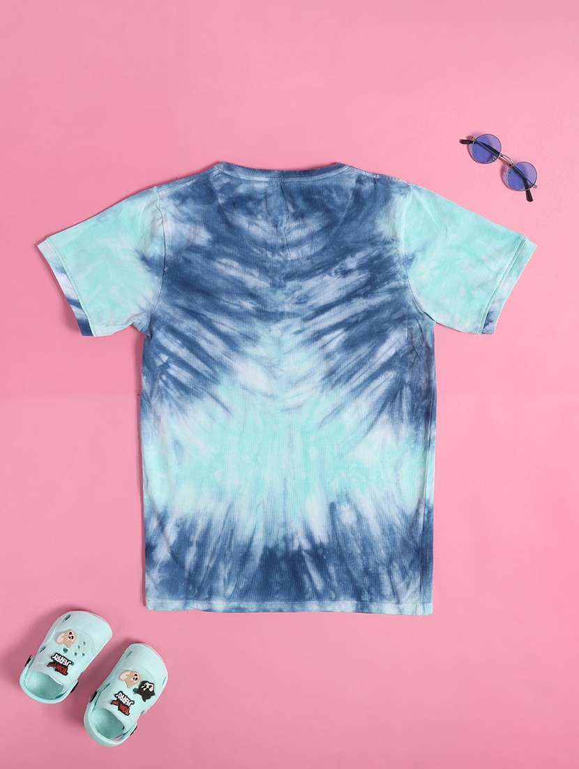 blue cotton front print tee - 22311733 -  Standard Image - 2