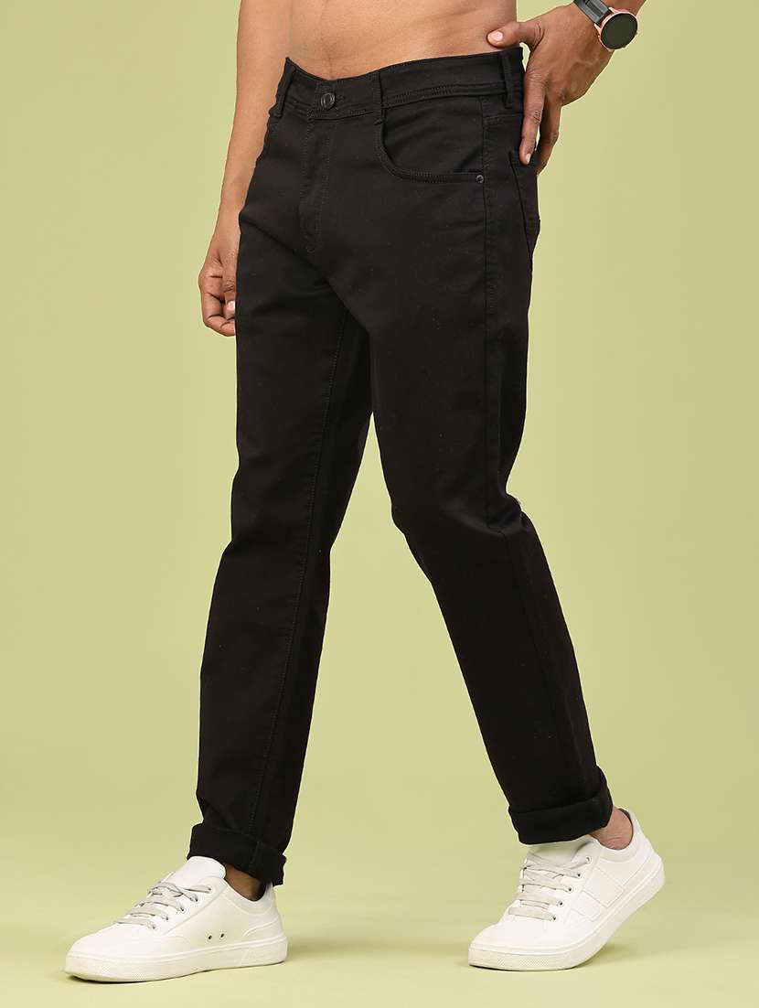 men plain mid rise full length jeans - 22311896 -  Standard Image - 2