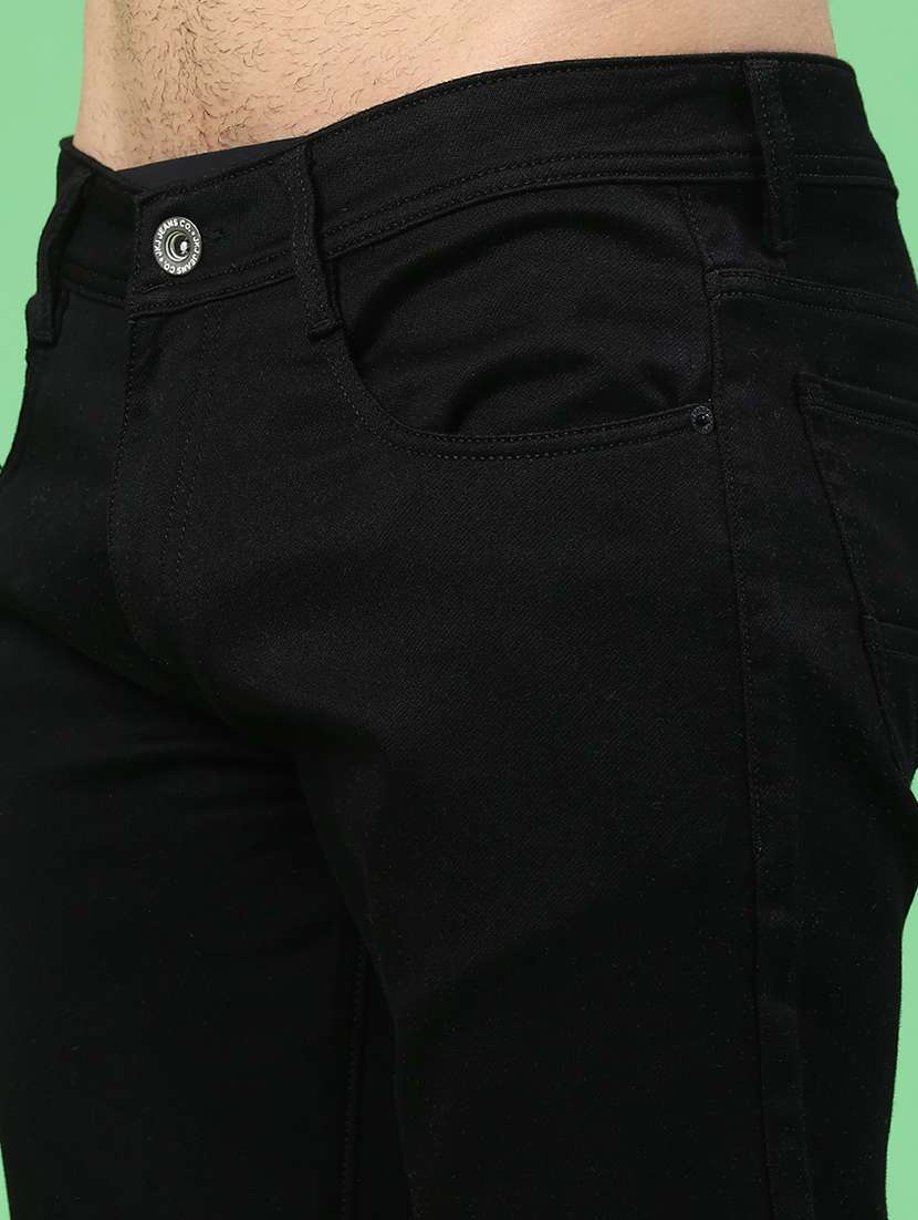 men plain mid rise full length jeans - 22311897 -  Standard Image - 2