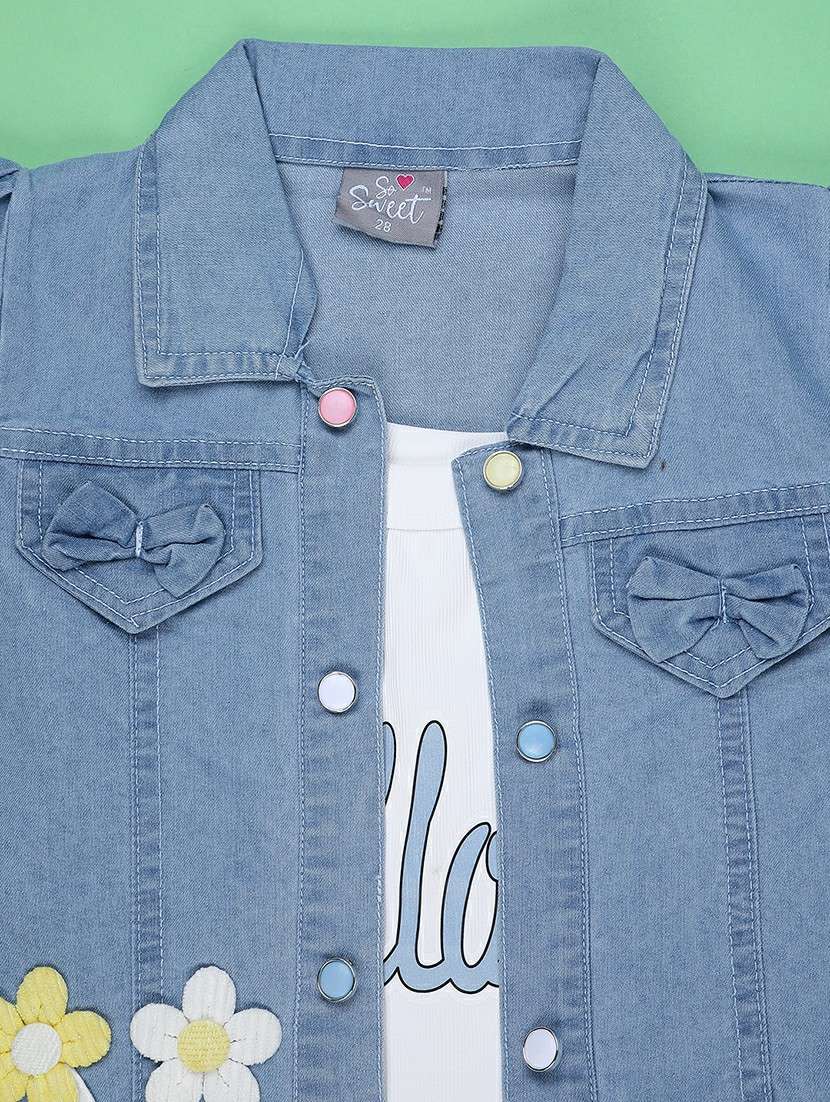 girls printed top and skirt set - 22311937 -  Standard Image - 2