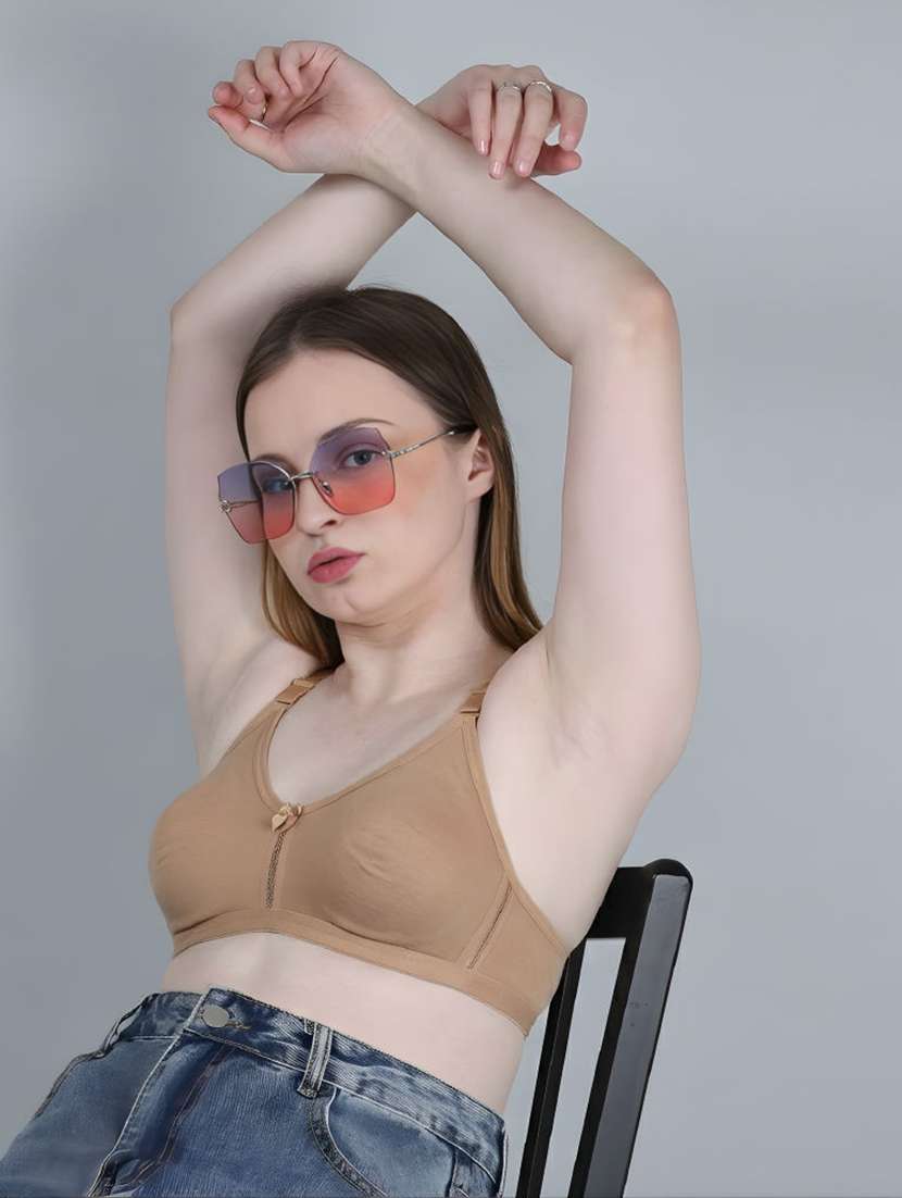 women solid non wired t-shirt bra - 22312616 -  Standard Image - 2