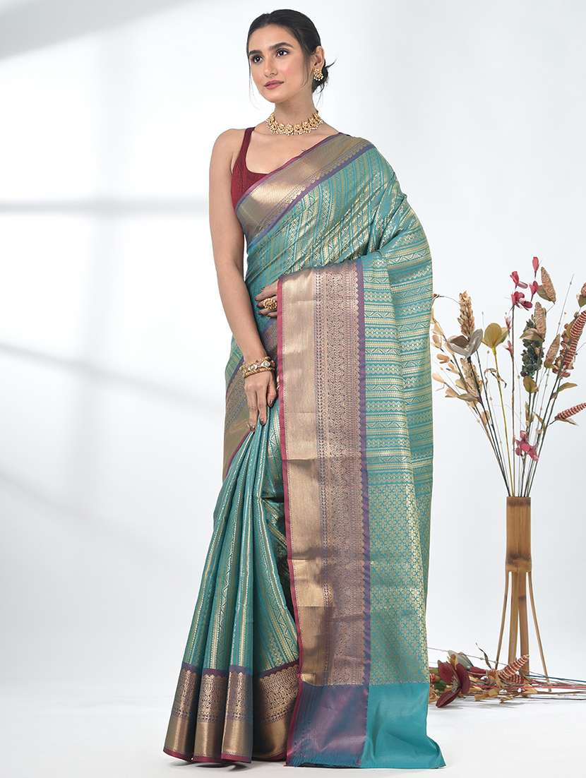 women self design bordered saree with blouse - 22312690 -  Standard Image - 2