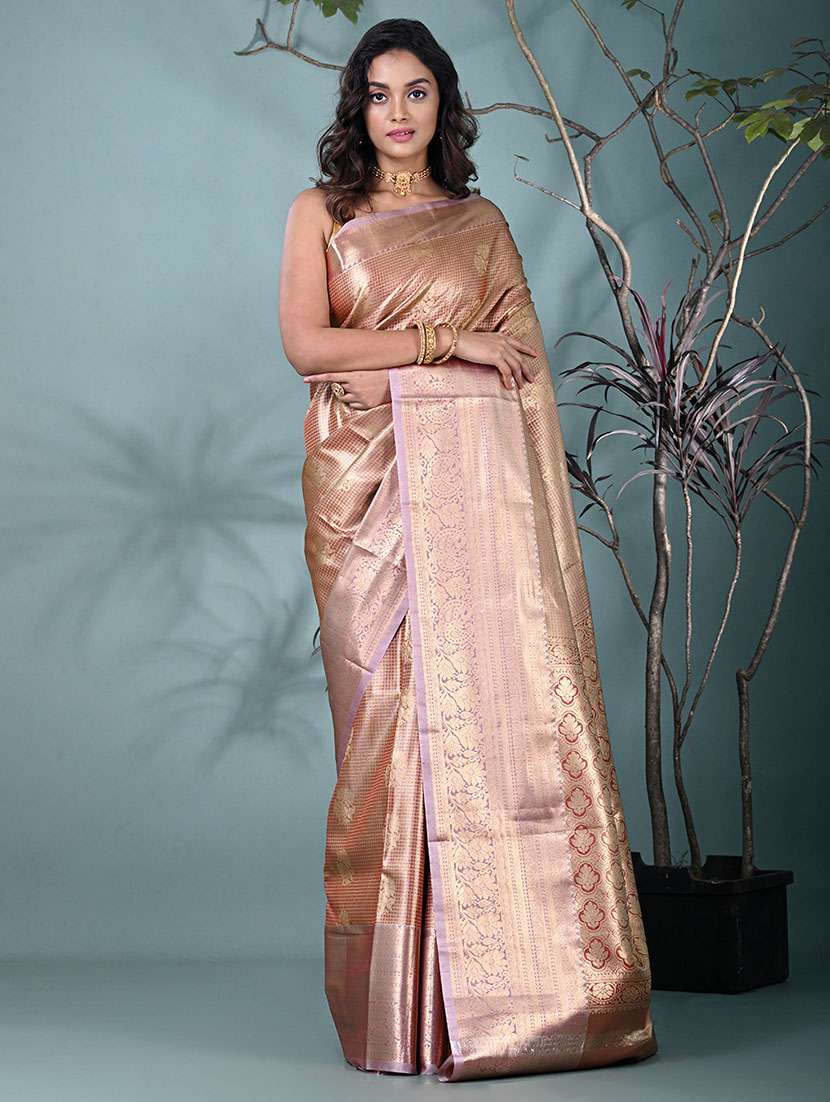 women self design kanjivaram saree with blouse - 22312767 -  Standard Image - 2