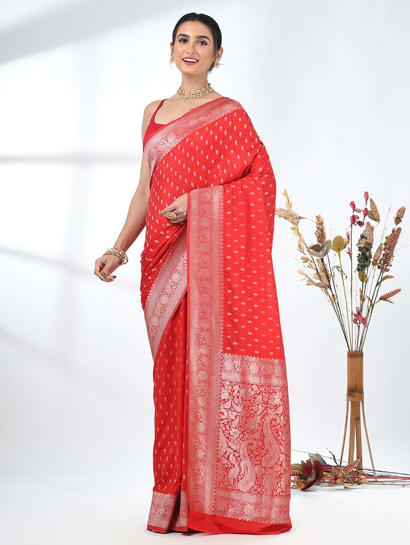 women self design bordered saree with blouse - 22312776 -  Standard Image - 2