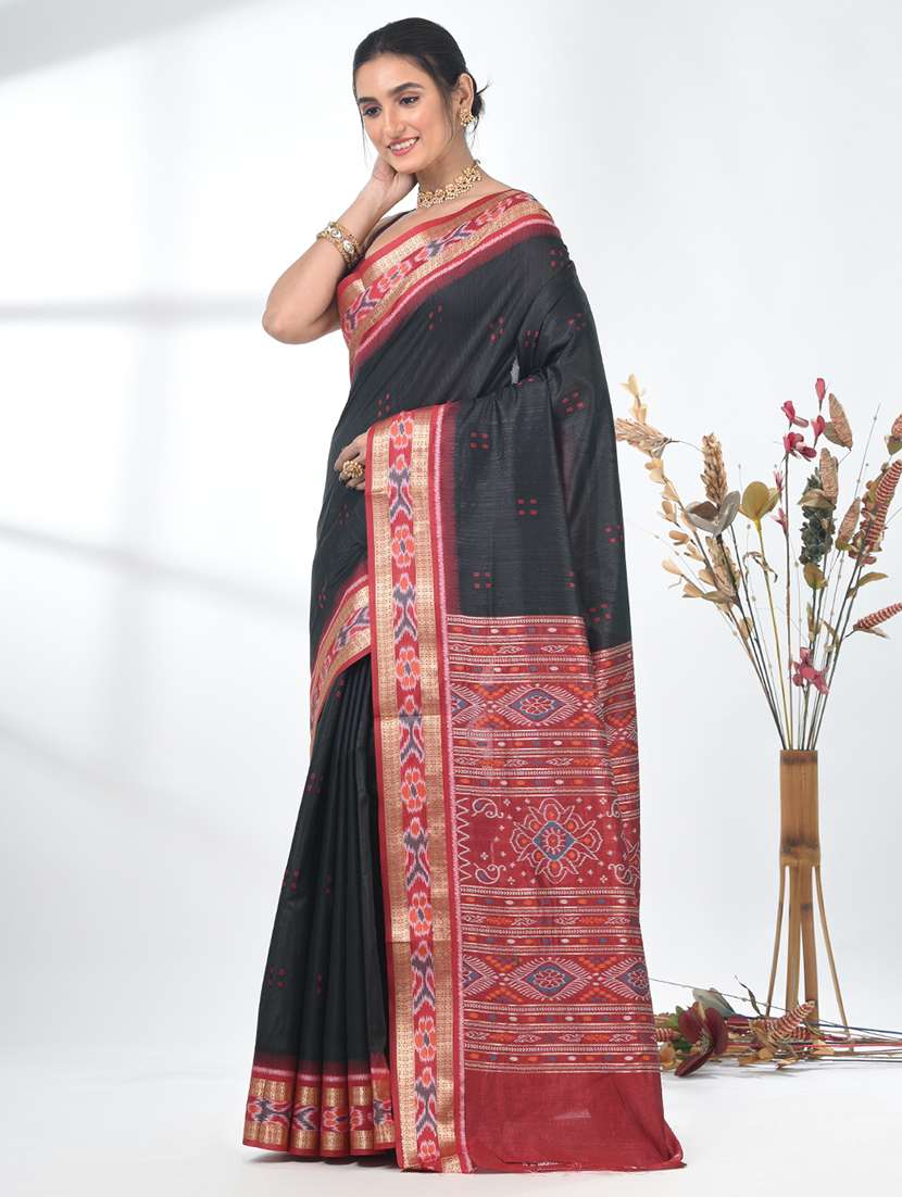 women self design tussar saree with blouse - 22312807 -  Standard Image - 2