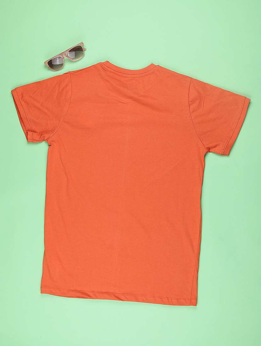 orange cotton blend t-shirt - 22313319 -  Standard Image - 2