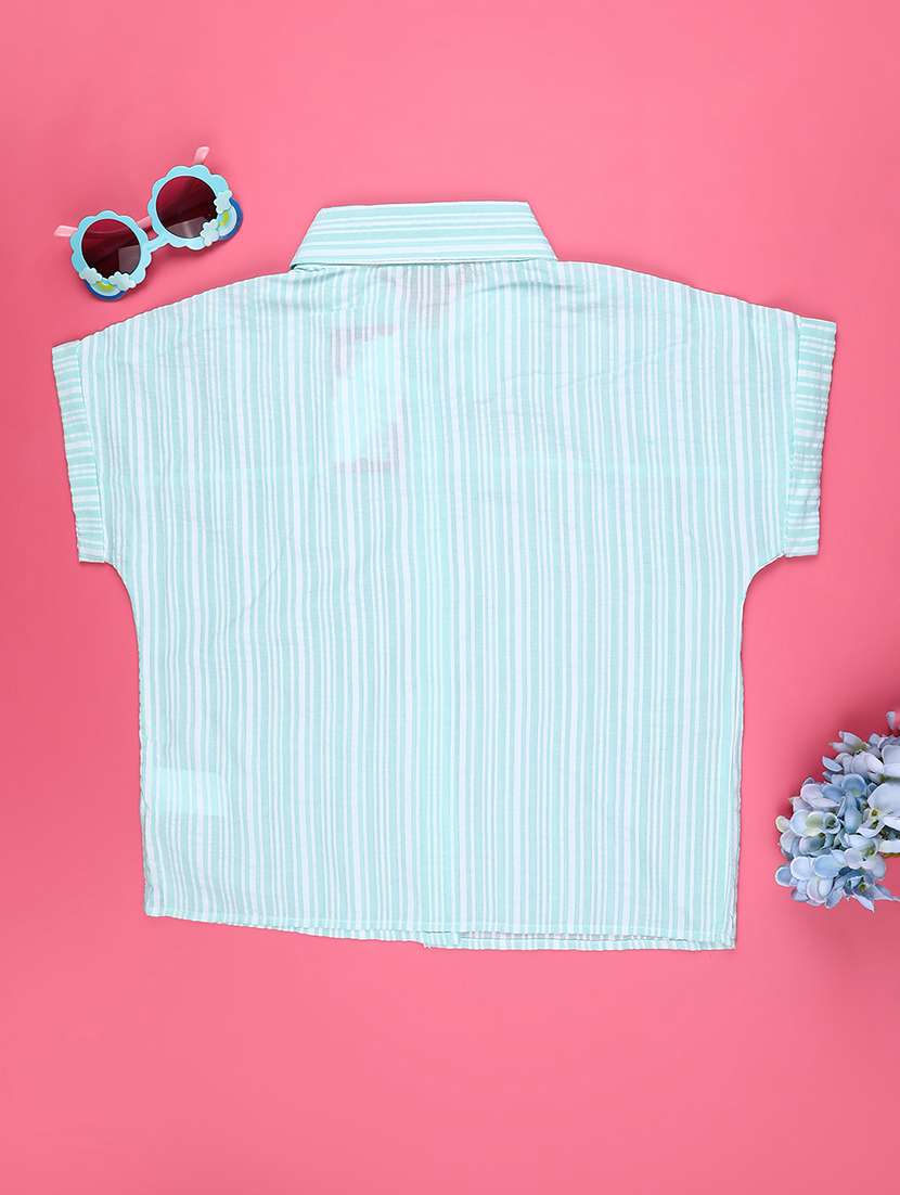 sea green cotton shirts top - 22313325 -  Standard Image - 2