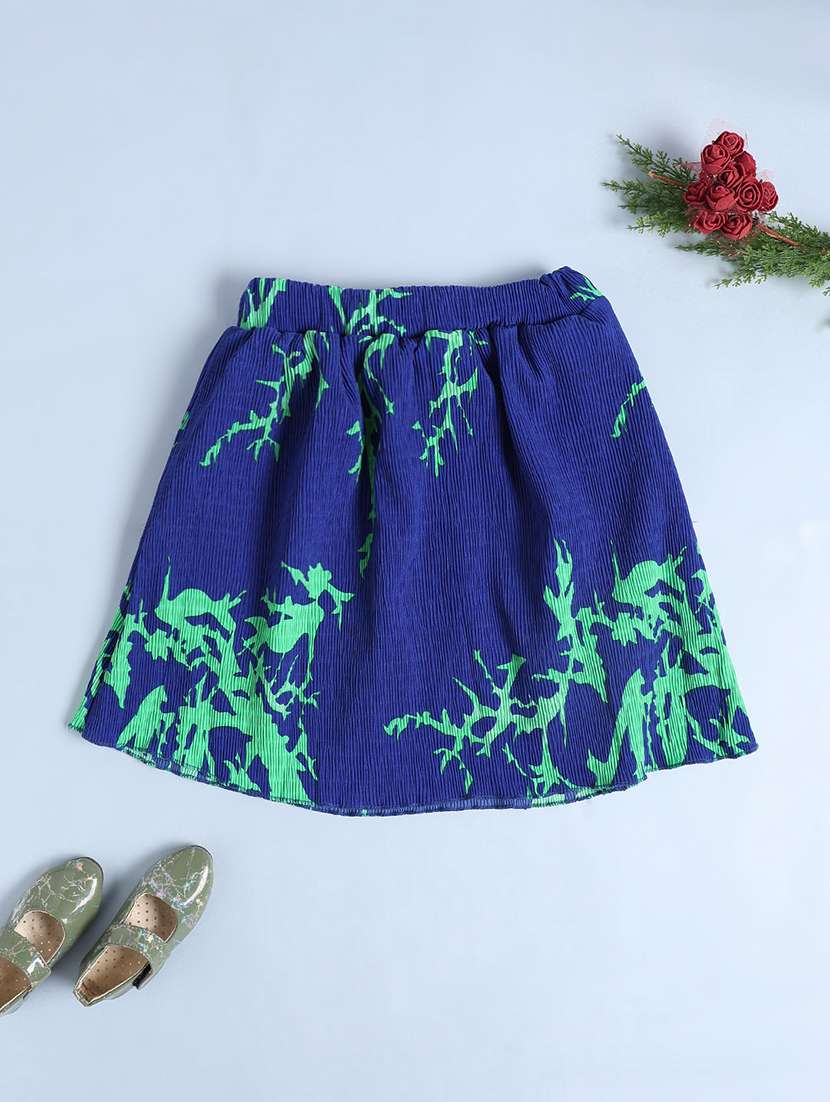 blue cotton flared skirt - 22313368 -  Standard Image - 2