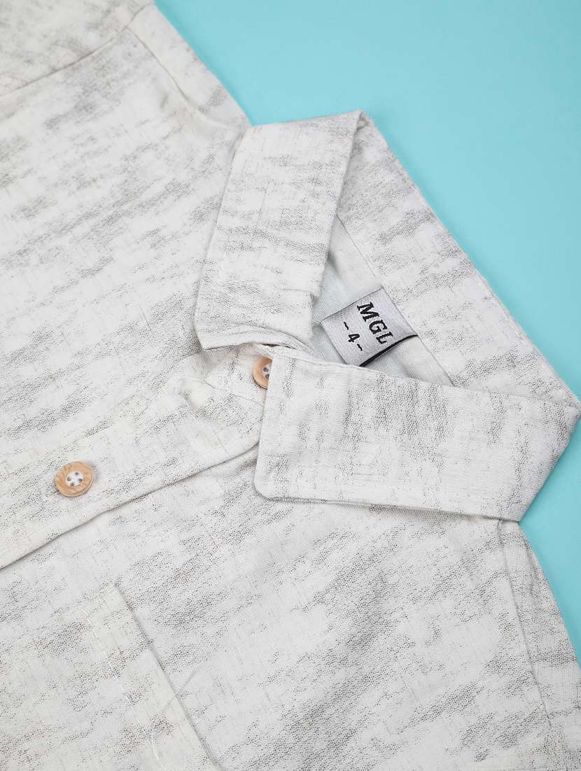 boys printed collared short sleeve shirt - 22313394 -  Standard Image - 2