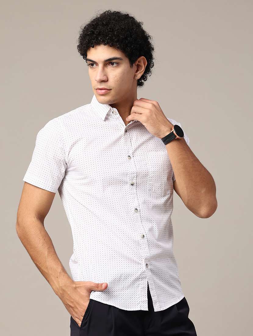 white cotton casual shirt - 22313486 -  Standard Image - 2