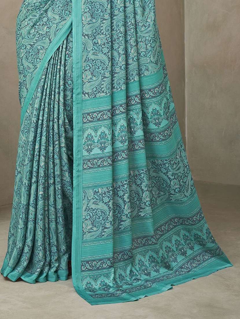 women printed casual wear saree with blouse - 22315737 -  Standard Image - 2