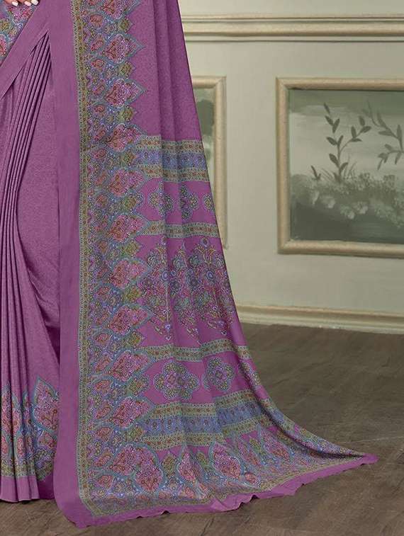 women printed casual wear saree with blouse - 22315754 -  Standard Image - 2