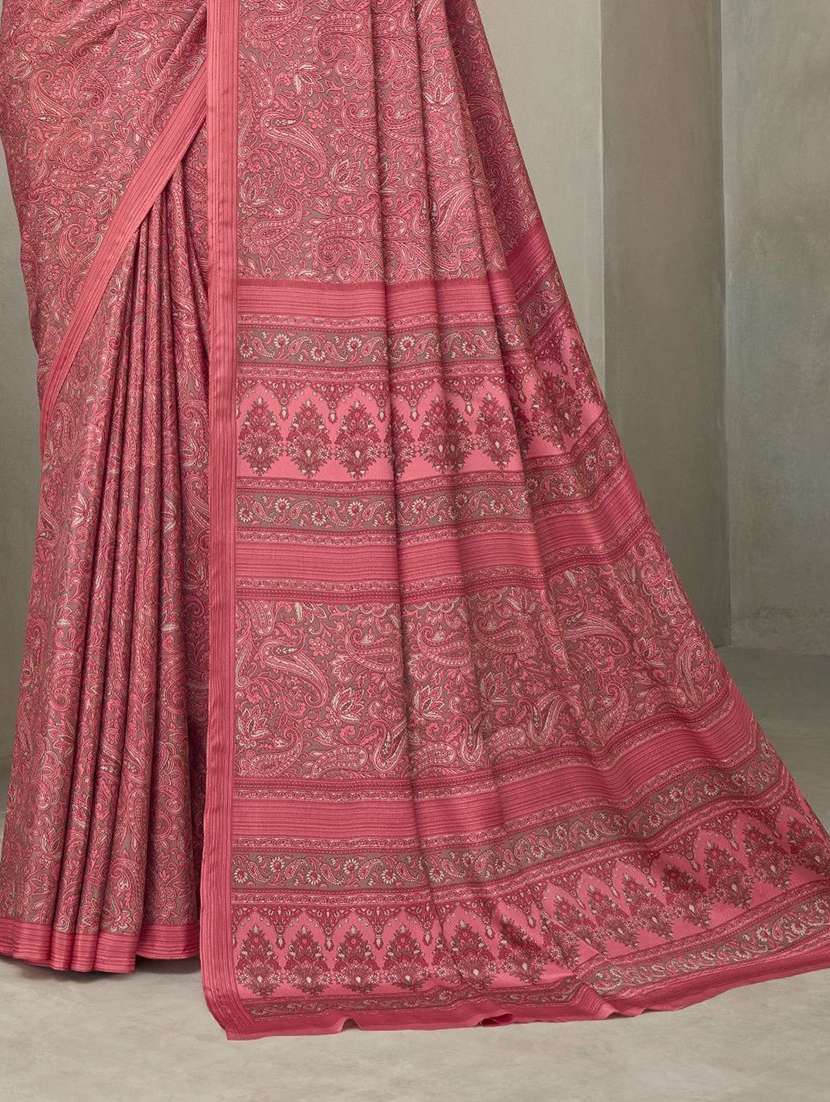 women printed casual wear saree with blouse - 22315768 -  Standard Image - 2