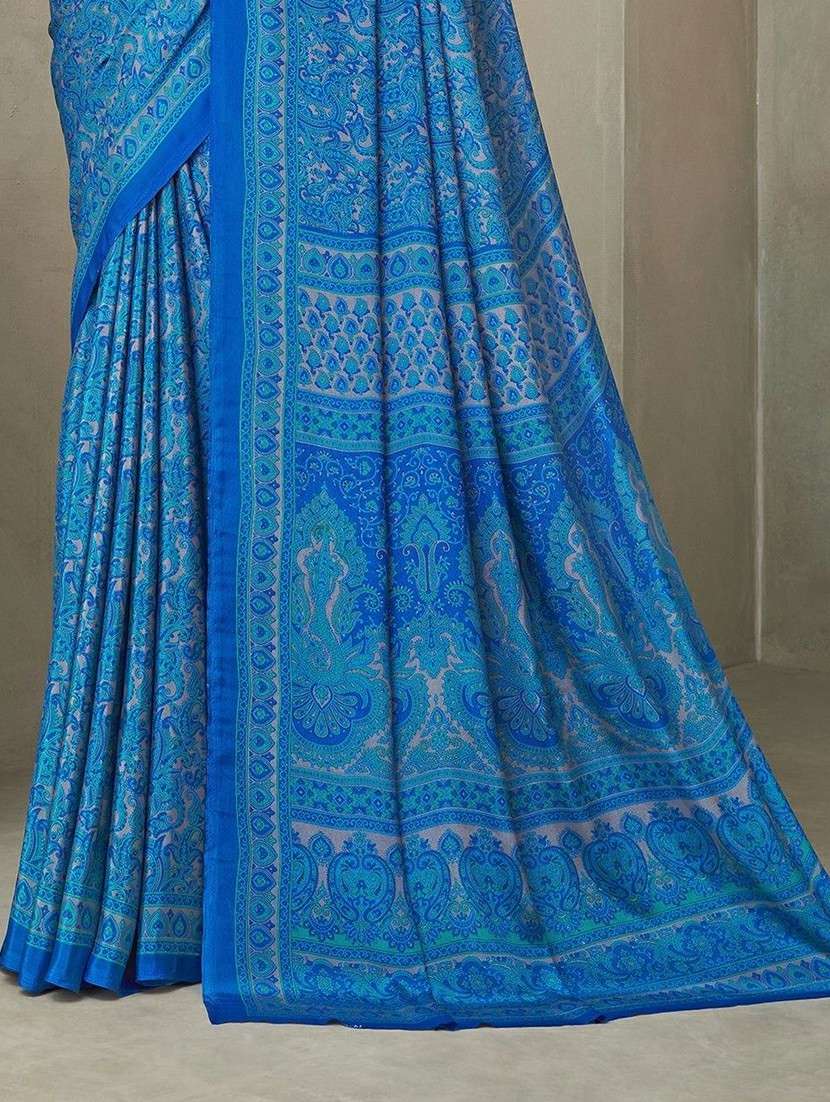 women printed casual wear saree with blouse - 22315787 -  Standard Image - 2