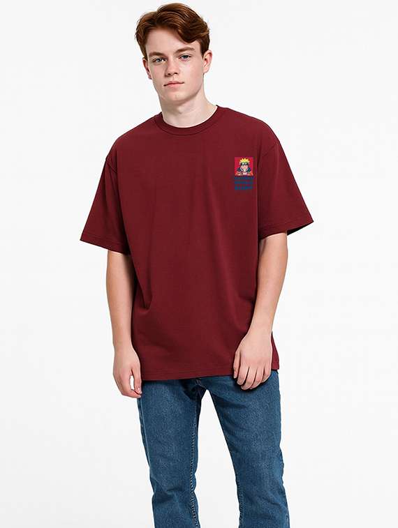 men front & back print short sleeve oversized t-shirt - 22315812 -  Standard Image - 2
