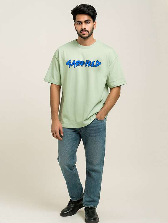 Men Front & Back Print Short Sleeve Oversized T-shirt - 22315828 -  Standard Image - 2