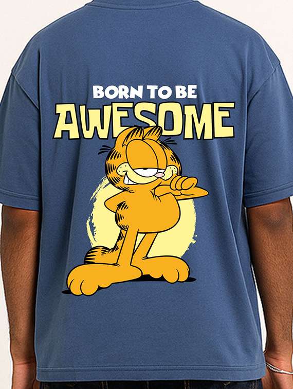 men front & back print short sleeve oversized t-shirt - 22315853 -  Standard Image - 2