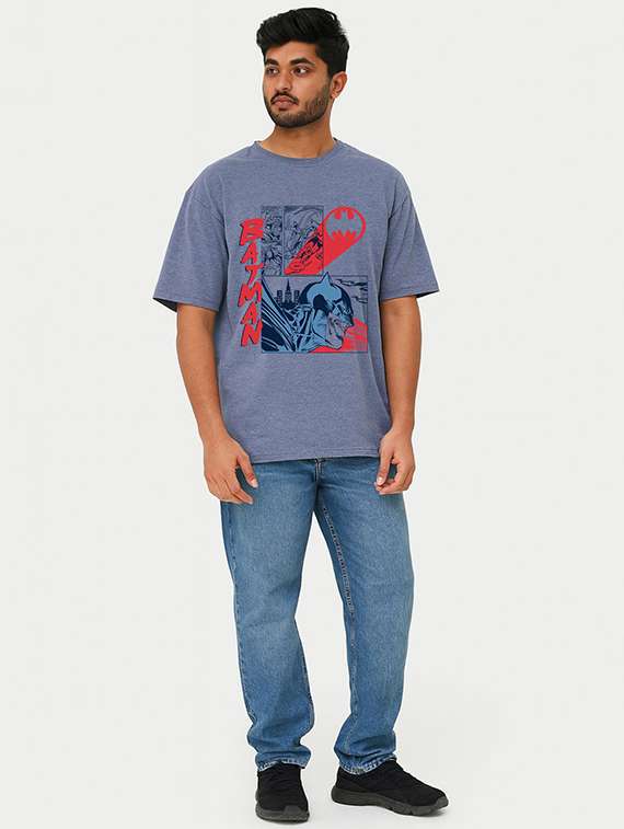 men front print short sleeve oversized t-shirt - 22315855 -  Standard Image - 2