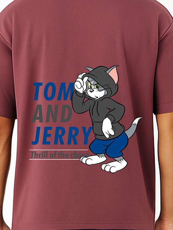 men front & back print short sleeve oversized t-shirt - 22315858 -  Standard Image - 2