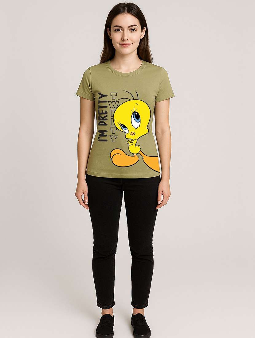 women printed short sleeve t-shirt - 22315926 -  Standard Image - 2