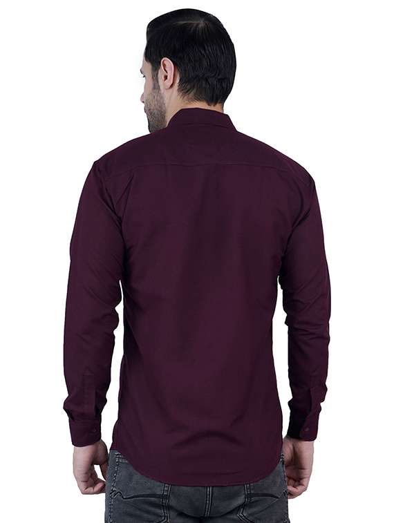 men solid long sleeve regular fit casual shirt - 22315939 -  Standard Image - 2