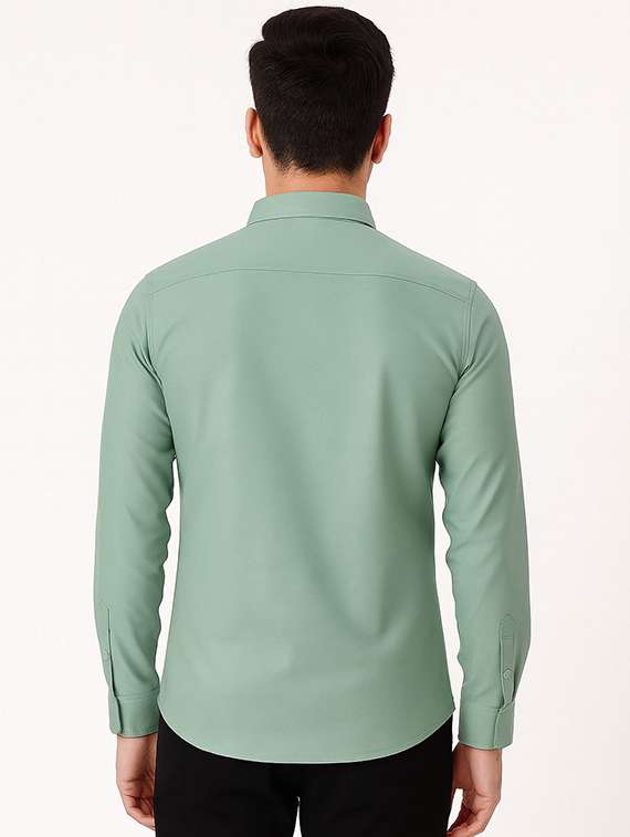 men solid long sleeve regular fit casual shirt - 22315944 -  Standard Image - 2